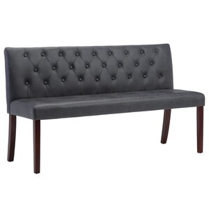 Banc banquette 148 5 x 52 x 84 5 cm similicuir daim gris 02_0010959