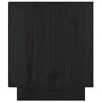 vidaXL Table de chevet Noir 40x34x40 cm Bois de pin solide