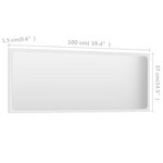 vidaXL Ensemble de meubles de salle de bain 2Pièces blanc bois ingénierie