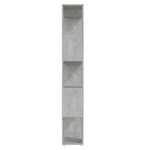 vidaXL Bibliothèque de séparation Gris béton 80x24x155 cm