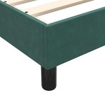 vidaXL Sommier à lattes de lit et matelas vert foncé 80x210 cm velours