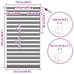 vidaXL Store zèbre marron 125x230cm largeur du tissu 120 9cm polyester