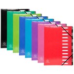 Trieur Harmonika Iderama 12 Compartiments - Couleurs Assorties - X 8 - Exacompta