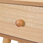 vidaXL Table de chevet 2 Pièces Bois de pin massif 40 x 30 x 61 cm Marron