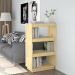vidaXL Bibliothèque/Séparateur de pièce 60x35x103 cm pin massif
