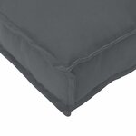 vidaXL Coussin pour banc de palette Anthracite 100 x 40 x 8 cm