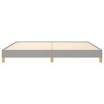 vidaXL Cadre de lit sans matelas gris clair 200x200 cm tissu