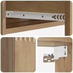 vidaXL Table d'appoint murale 59 x 34 5 x 17 cm Bois d'ingénierie