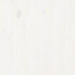 vidaXL Cadre de lit Blanc Bois massif 120x200 cm