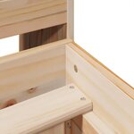 vidaXL Cadre de lit sans matelas 140x190 cm bois de pin massif