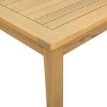 vidaXL Table basse Acacia clair 85 x 85 x 45 cm Bois d'Acacia Massif
