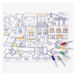 Set de table a colorier en silicone - COLLAB SUPERPETIT X MOULIN ROTY POPIPOP