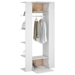 vidaXL Armoires de couloir 2 Pièces Blanc Bois d'ingénierie