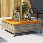vidaXL Couvercle de base de parasol gris 70x70x25 cm