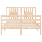 vidaXL Cadre de lit sans matelas 120x200 cm bois massif