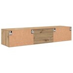 vidaXL Cabinet en Bois avec tiroir Chêne artisanal 150 x 39 x 30 cm