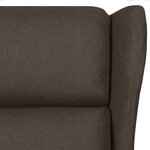 vidaXL Fauteuil inclinable Marron foncé Tissu