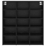 vidaXL Meuble à chaussures avec étagère Chêne noir 77.5 x 30 x 83.5 cm