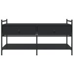 vidaXL Table basse noir 99x50x50 cm bois d'ingénierie