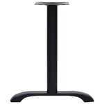 vidaXL Pieds de table de bistro 2 Pièces noir 61x8x72 cm fonte