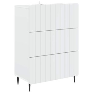vidaXL Armoire à tiroirs Blanc 66 x 34 5 x 92 cm Bois d'ingénierie