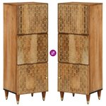 vidaXL Buffet 40x33x110 cm bois de manguier massif