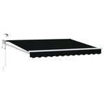 vidaXL Auvent rétractable électrique Noir 3 x 2 5 m