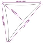 vidaXL Voile d'ombrage 160 g/m² Beige 3x4x5 m PEHD