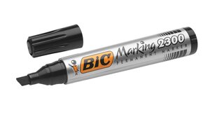 Marqueur Permanent MARKING 2300 pointe Biseau Large Noir BIC