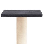 vidaXL Arbre à chat avec plate-forme gris foncé 38 cm