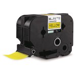 Ruban jaune 36 mm pour étiqueteuse brother