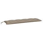 vidaXL Coussin de banc de jardin taupe 150x50x7 cm tissu oxford