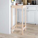 vidaXL Table de bar 50x50x110 cm bois massif de pin