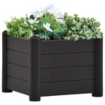 vidaXL Lit surélevé de jardin PP Anthracite 43x43x35 cm