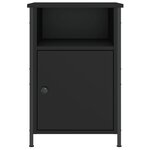 vidaXL Tables de chevet 2 Pièces noir 40x42x60 cm bois d'ingénierie