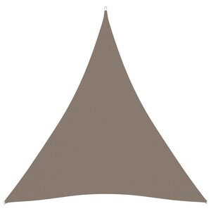 vidaXL Voile de parasol Tissu Oxford triangulaire 5x5x5 m Taupe