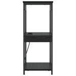 vidaXL Table de nuit avec station de chargement Chêne noir