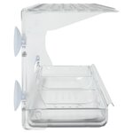 vidaXL Mangeoires à oiseaux de fenêtre 2 Pièces Acrylique 30x12x15 cm