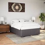 vidaXL Cadre de lit sans matelas gris 160x200 cm similicuir