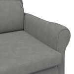 vidaXL fauteuil Gris foncé 76 x 94 x 102 cm Microfibre