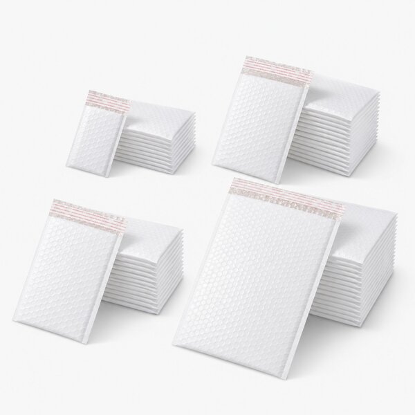 Lot 100 enveloppes bulles blanches – 4 tailles (4 × 25)