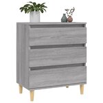 vidaXL Buffet Sonoma gris 60x35x70 cm Bois d'ingénierie