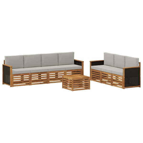 vidaXL Ensembles de canapés 8 pc Bois d'Acacia Massif