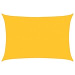 vidaXL Voile d'ombrage 160 g/m² rectangulaire jaune 4x5 m PEHD
