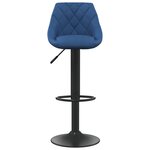 vidaXL Tabouret de bar Bleu Velours
