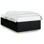 vidaXL Cadre de lit Noir 120x200 cm Tissu