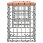 vidaXL Banc de jardin design gabion 203x31x42cm bois massif de douglas