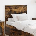vidaXL Tête de lit avec tête de lit Chêne fumé 75 cm Bois d'ingénierie