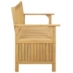 vidaXL Banc de rangement 2 -Seater 120 x 63 x 84 cm Acacia massif