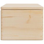 vidaXL Boîte en bois avec couvercle 40x30x23 cm bois de pin massif